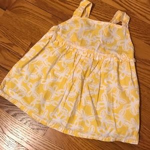 Yellow butterfly top